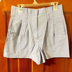 Striped Blue Women's Shorts